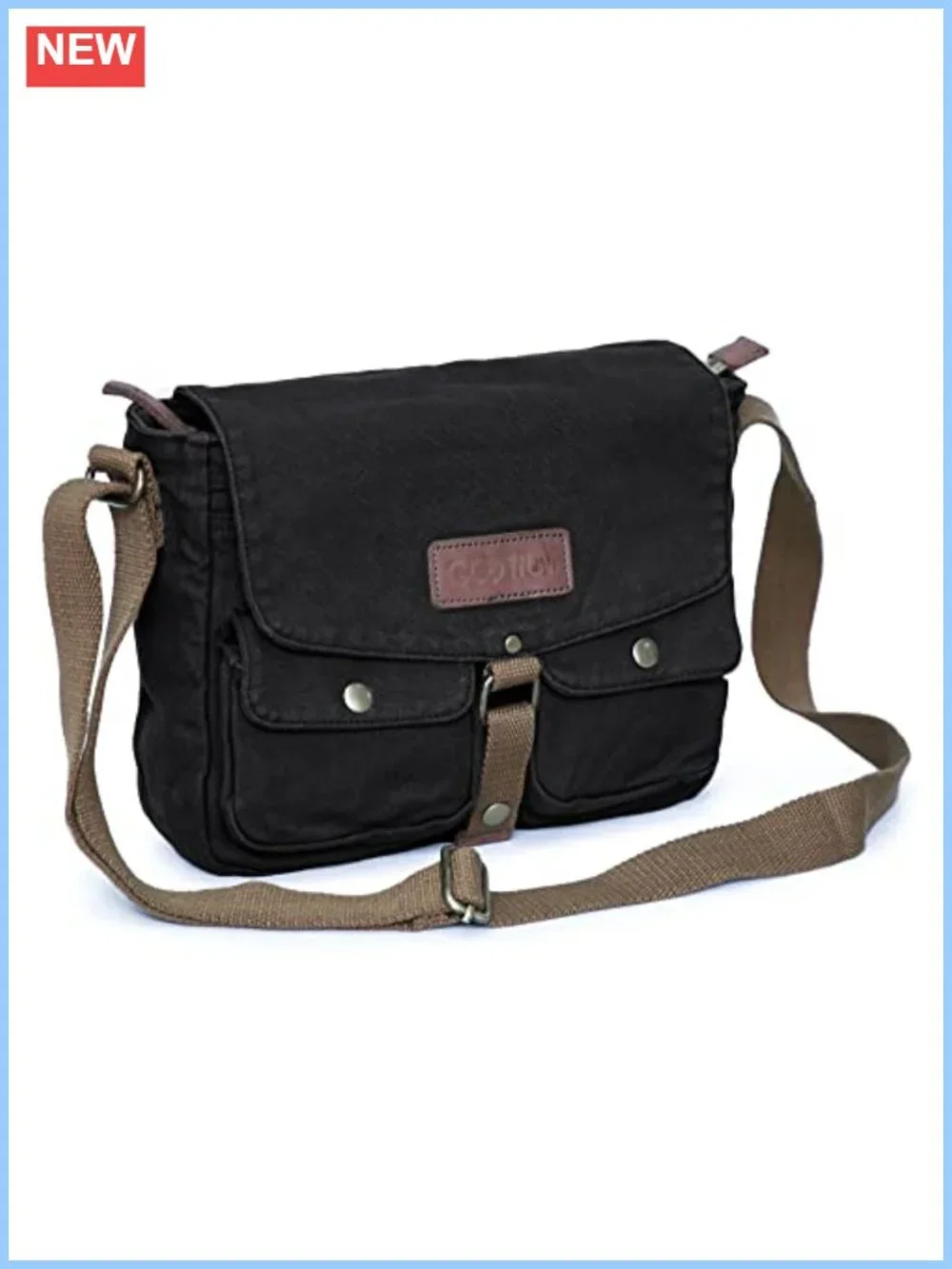 Vintage Canvas Messenger Bag Crossbody Shoulder Military Satchel Durable